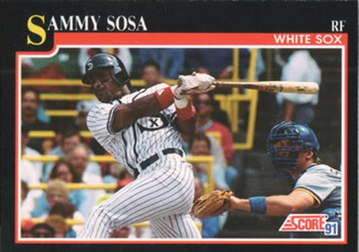 #256 Sammy Sosa - Chicago White Sox - 1991 Score Baseball