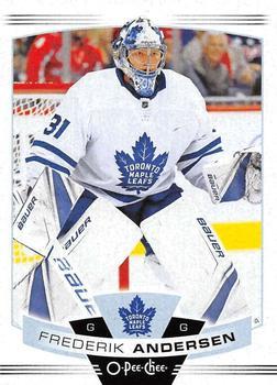 #256 Frederik Andersen - Toronto Maple Leafs - 2019-20 O-Pee-Chee Hockey