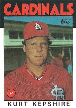 #256 Kurt Kepshire - St. Louis Cardinals - 1986 Topps Baseball
