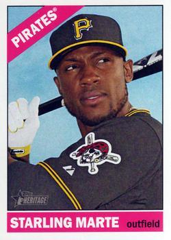 #256 Starling Marte - Pittsburgh Pirates - 2015 Topps Heritage Baseball