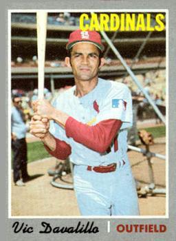 #256 Vic Davalillo - St. Louis Cardinals - 1970 Topps Baseball