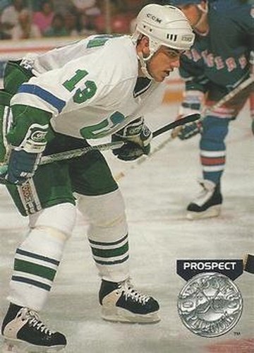 #256 Geoff Sanderson - Hartford Whalers - 1991-92 Pro Set Platinum Hockey