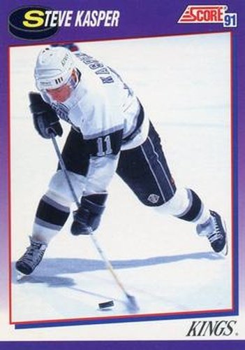 #256 Steve Kasper - Los Angeles Kings - 1991-92 Score American Hockey