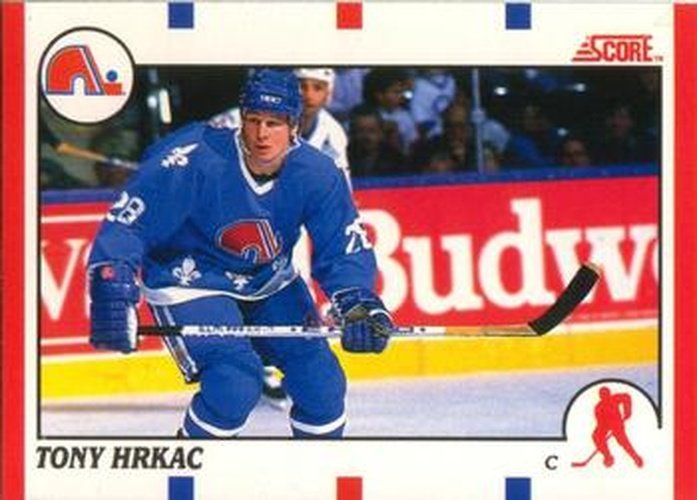 #256 Tony Hrkac - Quebec Nordiques - 1990-91 Score Canadian Hockey