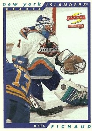 #256 Eric Fichaud - New York Islanders - 1996-97 Score Hockey