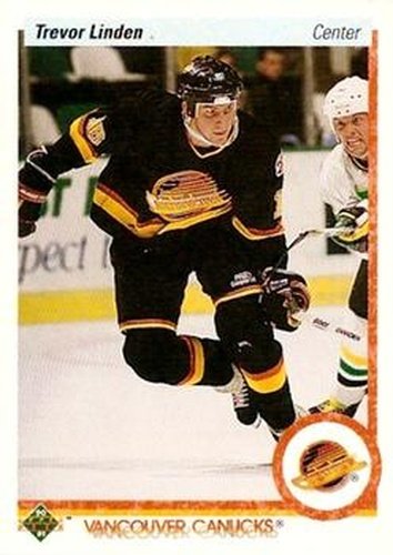 #256 Trevor Linden - Vancouver Canucks - 1990-91 Upper Deck Hockey