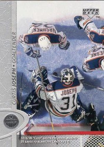 #256 Curtis Joseph - Edmonton Oilers - 1996-97 Upper Deck Hockey