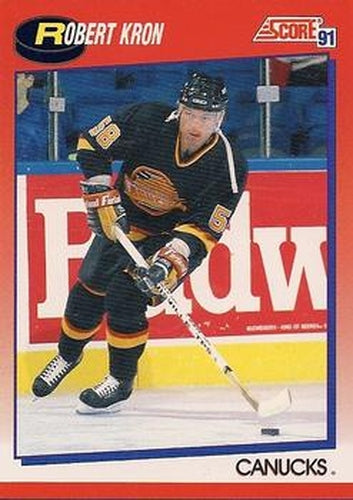 #257 Robert Kron - Vancouver Canucks - 1991-92 Score Canadian Bilingual Hockey