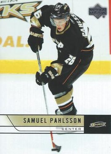 #257 Samuel Pahlsson - Anaheim Ducks - 2006-07 Upper Deck Hockey