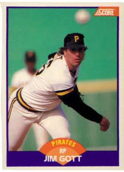 #257 Jim Gott - Pittsburgh Pirates - 1989 Score Baseball