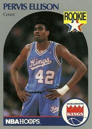 #257 Pervis Ellison - Sacramento Kings - 1990-91 Hoops Basketball