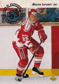 #257 Martin Lapointe - Canada - 1993-94 Upper Deck Hockey