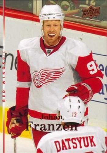 #257 Johan Franzen - Detroit Red Wings - 2007-08 Upper Deck Hockey