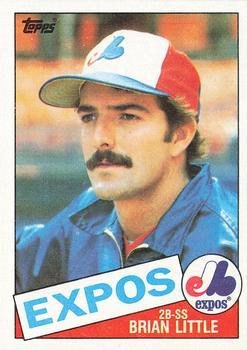 #257 Bryan Little - Montreal Expos - 1985 Topps Baseball