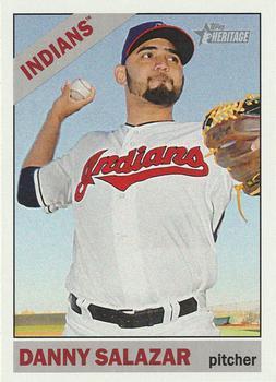 #257 Danny Salazar - Cleveland Indians - 2015 Topps Heritage Baseball