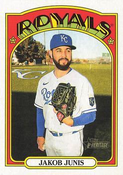 #257 Jakob Junis - Kansas City Royals - 2021 Topps Heritage Baseball