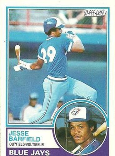 #257 Jesse Barfield - Toronto Blue Jays - 1983 O-Pee-Chee Baseball