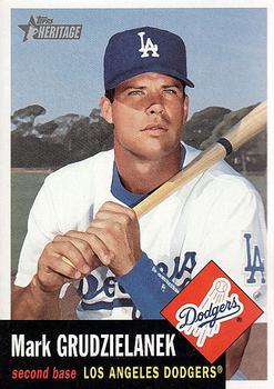 #257 Mark Grudzielanek - Los Angeles Dodgers - 2002 Topps Heritage Baseball
