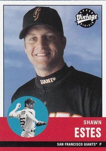 #257 Shawn Estes - San Francisco Giants - 2001 Upper Deck Vintage Baseball