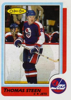 #257 Thomas Steen - Winnipeg Jets - 1986-87 O-Pee-Chee Hockey