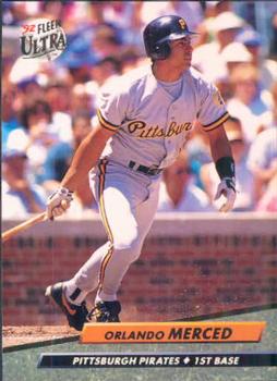 #257 Orlando Merced - Pittsburgh Pirates - 1992 Ultra Baseball