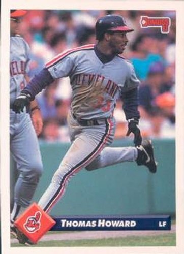 #257 Thomas Howard - Cleveland Indians - 1993 Donruss Baseball