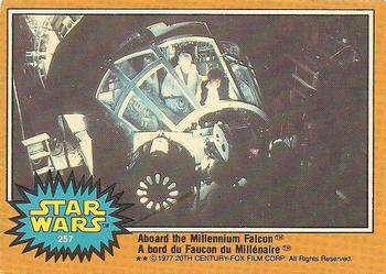 #257 Aboard the Millennium Falcon - 1977 O-Pee-Chee Star Wars