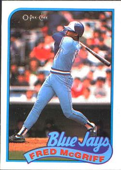 #258 Fred McGriff - Toronto Blue Jays - 1989 O-Pee-Chee Baseball