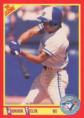 #258 Junior Felix - Toronto Blue Jays - 1990 Score Baseball
