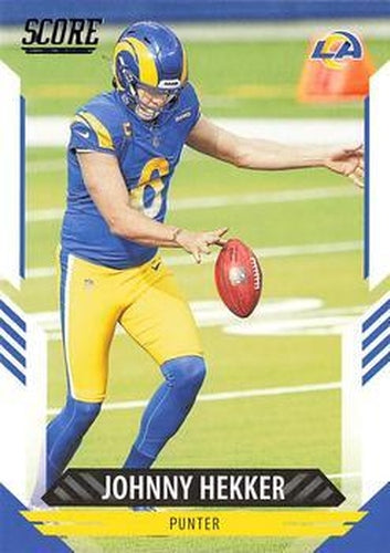 258 Johnny Hekker - Los Angeles Rams - 2021 Score Football – Isolated Cards