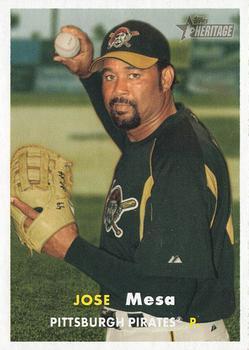 #258 Jose Mesa - Pittsburgh Pirates - 2006 Topps Heritage Baseball