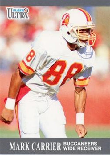 #258 Mark Carrier - Tampa Bay Buccaneers - 1991 Ultra Football
