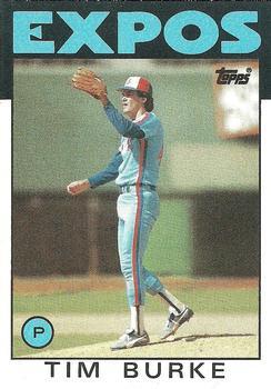 #258 Tim Burke - Montreal Expos - 1986 Topps Baseball
