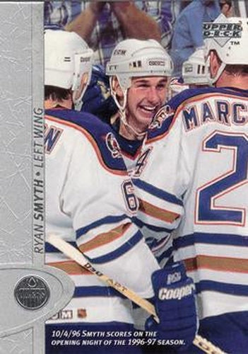#258 Ryan Smyth - Edmonton Oilers - 1996-97 Upper Deck Hockey