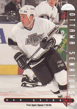 #258 Dan Quinn - Ottawa Senators - 1995-96 Leaf Hockey