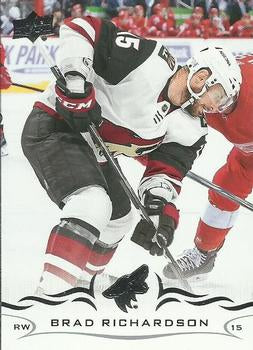 #258 Brad Richardson - Arizona Coyotes - 2018-19 Upper Deck Hockey