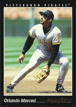 #160 Orlando Merced - Pittsburgh Pirates - 1993 Pinnacle Baseball