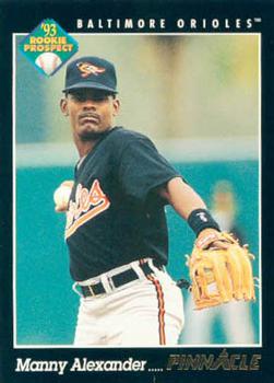 #244 Manny Alexander - Baltimore Orioles - 1993 Pinnacle Baseball