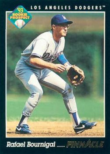 #279 Rafael Bournigal - Los Angeles Dodgers - 1993 Pinnacle Baseball