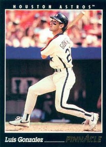 #312 Luis Gonzalez - Houston Astros - 1993 Pinnacle Baseball