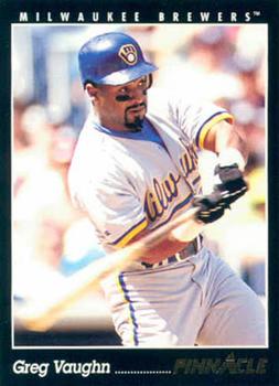 #318 Greg Vaughn - Milwaukee Brewers - 1993 Pinnacle Baseball