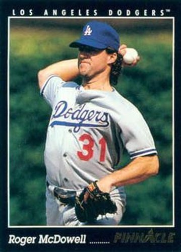 #528 Roger McDowell - Los Angeles Dodgers - 1993 Pinnacle Baseball