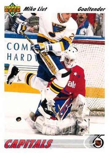 #259 Mike Liut - Washington Capitals - 1991-92 Upper Deck Hockey