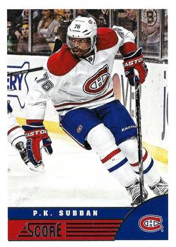 #259 P.K. Subban - Montreal Canadiens - 2013-14 Score Hockey