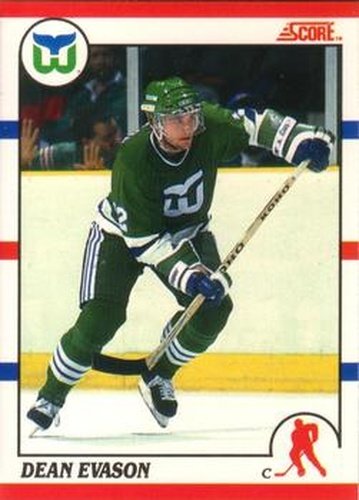#259 Dean Evason - Hartford Whalers - 1990-91 Score Canadian Hockey