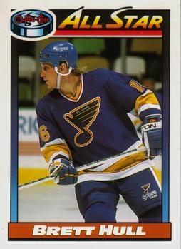 #259 Brett Hull - St. Louis Blues - 1991-92 O-Pee-Chee Hockey