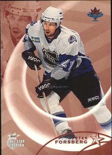 #25 Peter Forsberg - Colorado Avalanche - 2002-03 Be a Player All-Star Edition Hockey