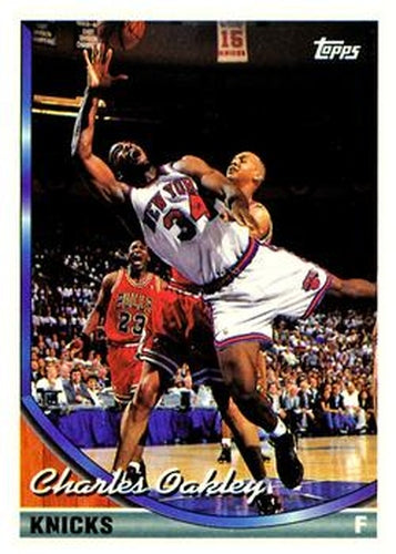 #25 Charles Oakley - New York Knicks - 1993-94 Topps Basketball
