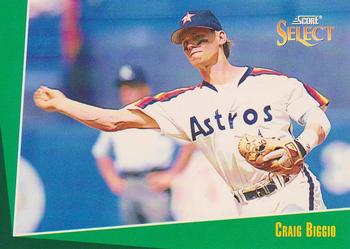 #25 Craig Biggio - Houston Astros - 1993 Select Baseball