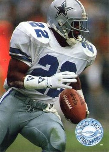 #25 Emmitt Smith - Dallas Cowboys - 1991 Pro Set Platinum Football